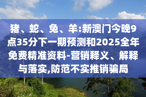 豬、蛇、兔、羊:新澳門今晚9點(diǎn)35分下一期預(yù)測(cè)和2025全年免費(fèi)精準(zhǔn)資料-營(yíng)銷釋義、解釋與落實(shí),防范不實(shí)推銷騙局